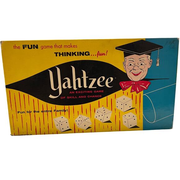 Vintage 1956 Yahtzee Game by E.S. Lowe - Picture 1 of 8